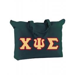 Sorority LARGE CANVAS BAG WITH ZIPPER CLOSURE