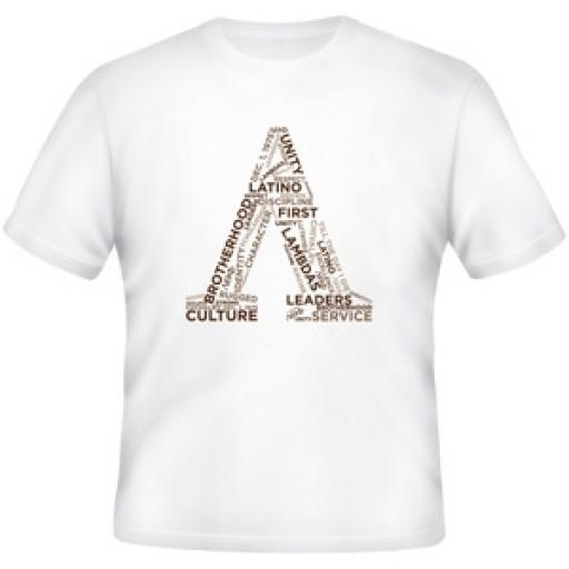 Lambda Theta Phi - Word Cloud Tee Shirt