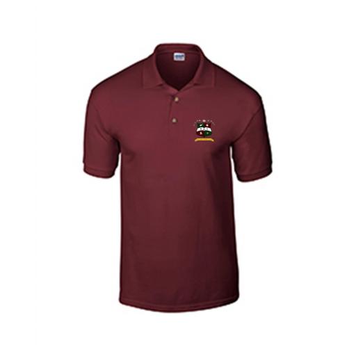 Unisex Cotton Polo Shirt with Crest Patch